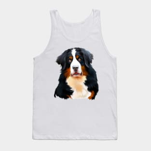 Cute Bernese Mountain Dog Drawing Tank Top